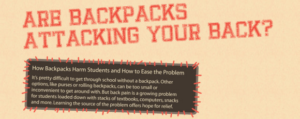 Are Backpacks Attacking Your Back?  [Infographic]