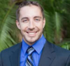man in blue suit and tie