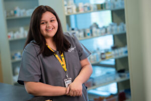 Pharmacy Technology Student From Carrington College in a Pharmacy