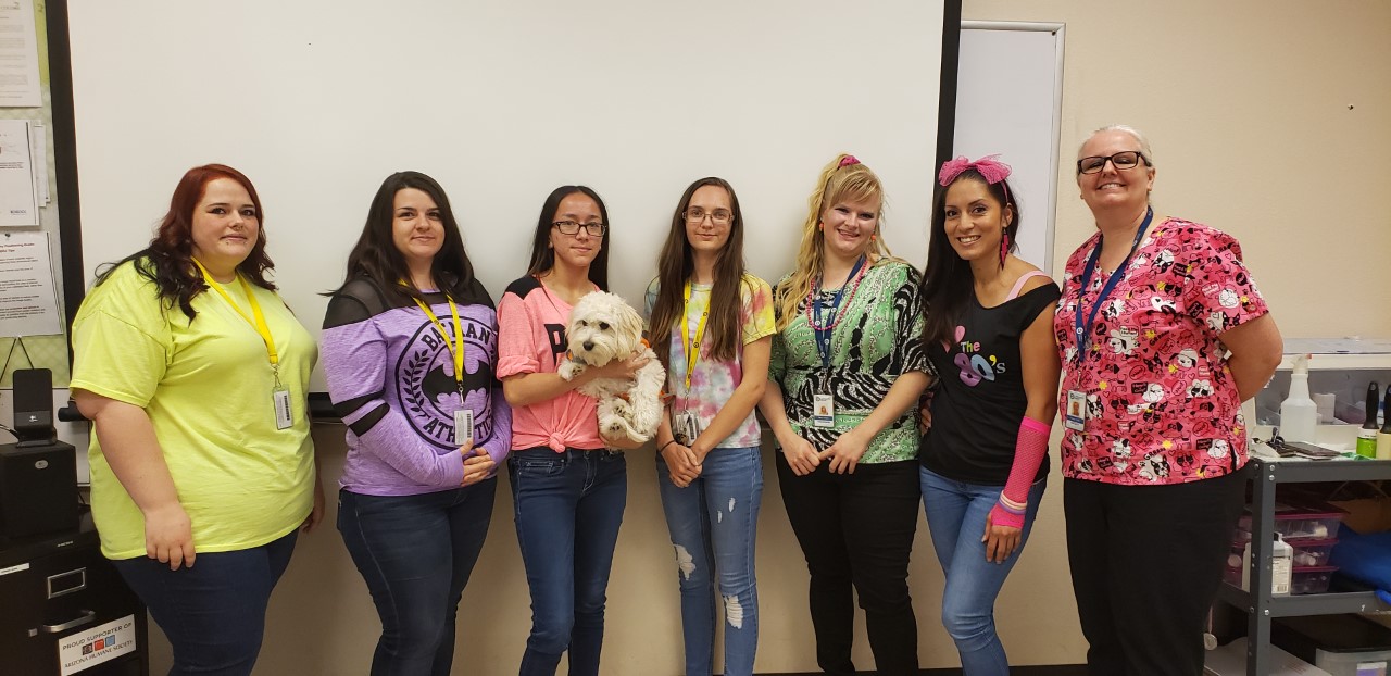 Carrington College Career Services Team on Neon Day