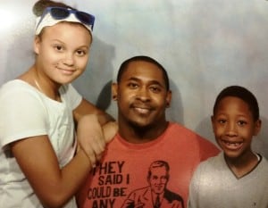 Reggie with his kids