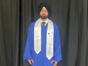 Humility and Compassion:  Surprised by Winning the DAISY Award, Nursing Bridge Grad Hardeep Saini is Recognized for Helping Others